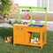 Wooden Outdoor Mud Kitchen Playset for Kids with Dual Stoves Oven Sink and Cooking Accessories